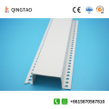 White plastic U-shaped groove right angle